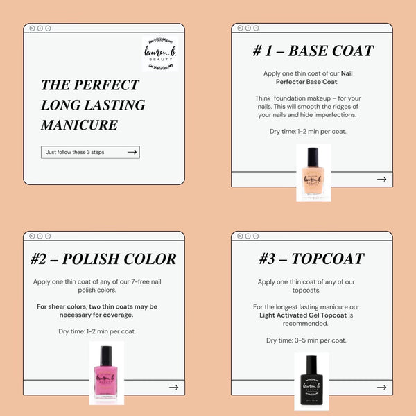 LIGHT ACTIVATED GEL TOPCOAT -7 FREE + VEGAN NAIL POLISH