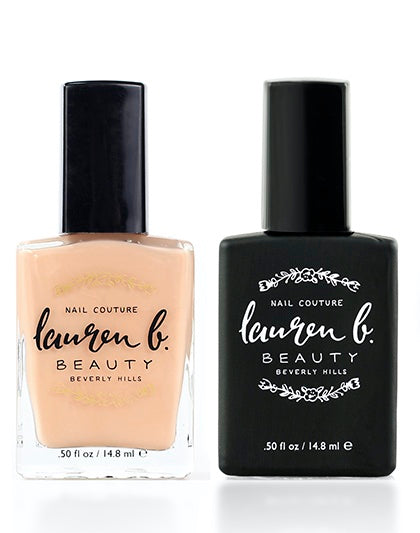 Nail Perfecter + Light Activated Gel-like Top Coat Set - 7 free + Vegan Nail Polish