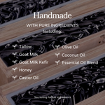 Clarifying Charcoal Bar Handmade Tallow and Goat Milk Soap Bar - Image 7
