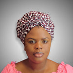 Duma Mbili African Print Bonnet wrap - Image 7