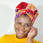 Duma Mbili African Print Bonnet wrap - Image 3