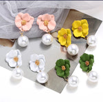 Flower Shaped Stud Earrings - Image 1