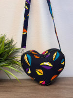 Asya Kente Heart Shaped Crossbody Bag - Image 3