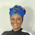 Duma Mbili African Print Bonnet wrap - Image 5