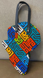 Shamsa Kente African Map Hand Bag - Image 2