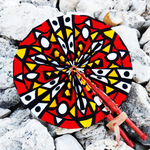 Zakia African Print Folding Hand Fan - Image 2