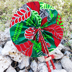 Hudah African Print Folding Hand Fan - Image 1