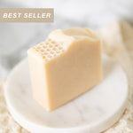 Milk + Honey Fragrance Free Handmade Tallow and Goat Milk Soap Bar - Image 1