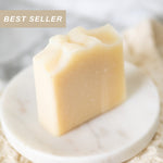 Pure Tallow + Honey Fragrance Free Handmade Tallow and Goat Milk Soap Bar - Image 1