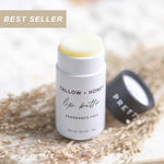 Fragrance Free Tallow + Honey Lip Butter | Eco-Friendly Travel Tube - Image 1