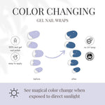 Lauren B. Beauty Malibu Coastline Gel Wraps - Color-Changing Cobalt - Image 4