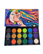 Cosmic Rainbow 18‑Shade Eyeshadow Palette – Celestial Hues & Glitter - Image 7
