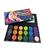 Cosmic Rainbow 18‑Shade Eyeshadow Palette – Celestial Hues & Glitter - Image 3