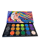 Cosmic Rainbow 18‑Shade Eyeshadow Palette – Celestial Hues & Glitter - Image 6