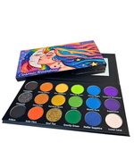 Cosmic Rainbow 18‑Shade Eyeshadow Palette – Celestial Hues & Glitter - Image 2