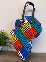 Shamsa Kente African Map Hand Bag - Image 1