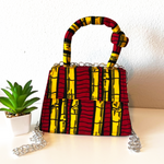 Asma Knot African Print Mini Bag - Image 2