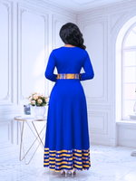 Dashiki Formal Long Sleeved Maxi Dress - Image 3