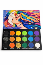 Cosmic Rainbow 18‑Shade Eyeshadow Palette – Celestial Hues & Glitter - Image 1