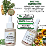 LOHV Multi-Purpose PREMIUM Rose Oil For Sensitive Skin. Clear Up Bumps, Ingrown Hairs On Face and Bikini Line, Soothes Irritation with Rosemary Oil + Vitamin E Oil + Grape Seed Oil + Sweet Almond Oil - Image 3