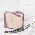 Lavender + Mint Handmade Tallow and Goat Milk Soap Bar - Image 1