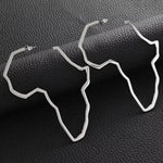 African Map Outline Drop Earrings - Image 2