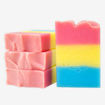 Pan Pride Strawberry Peach Handcrafted Soap - Image 1