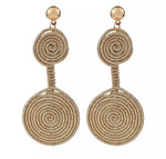Spiral Wire Wrapping Double Circle Drop Earrings Earrings - Image 2