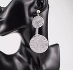 Spiral Wire Wrapping Double Circle Drop Earrings Earrings - Image 3