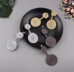 Spiral Wire Wrapping Double Circle Drop Earrings Earrings - Image 4