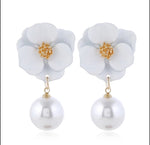 Flower Shaped Stud Earrings - Image 3
