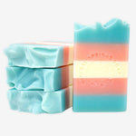 Trans Pride Frosted Lavender & Sage Handcrafted Soap - Image 1