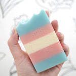 Trans Pride Frosted Lavender & Sage Handcrafted Soap - Image 2