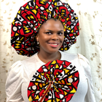 Duma Mbili 2XL Kente Silk Lined African Print Bonnet - Image 1