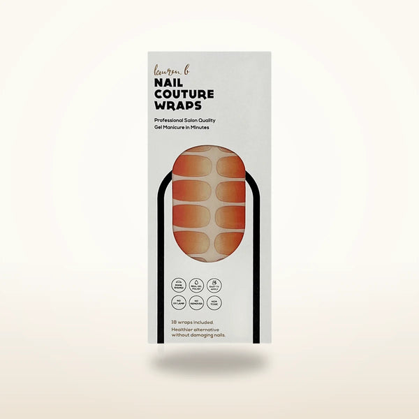 Apricot Gradient Gel Nail Wrap