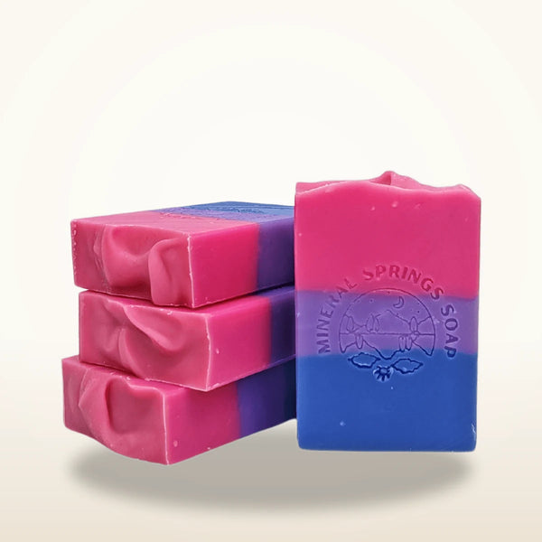 Bisexual Pride Wild Berry Medley Handcrafted Soap