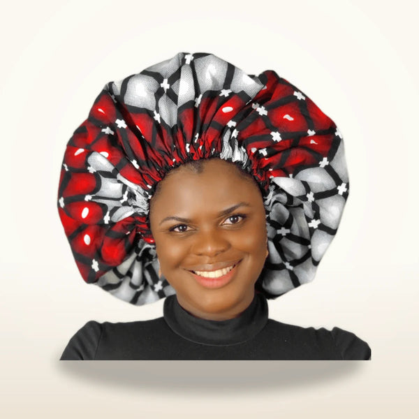 Duma Mbili Large Silk Lined Bonnet