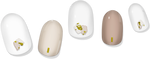 Milky Beige Abstract Gel Nail Wrap - Image 2