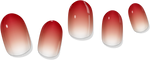 Apricot Gradient Gel Nail Wrap - Image 2