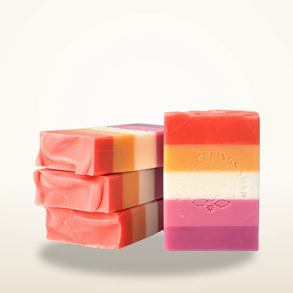 Lesbian Pride Grapefruit Peony Handcrafted Soap