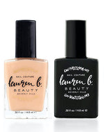 Nail Perfecter + Light Activated Gel-like Top Coat Set  - 7 free + Vegan Nail Polish - Image 1