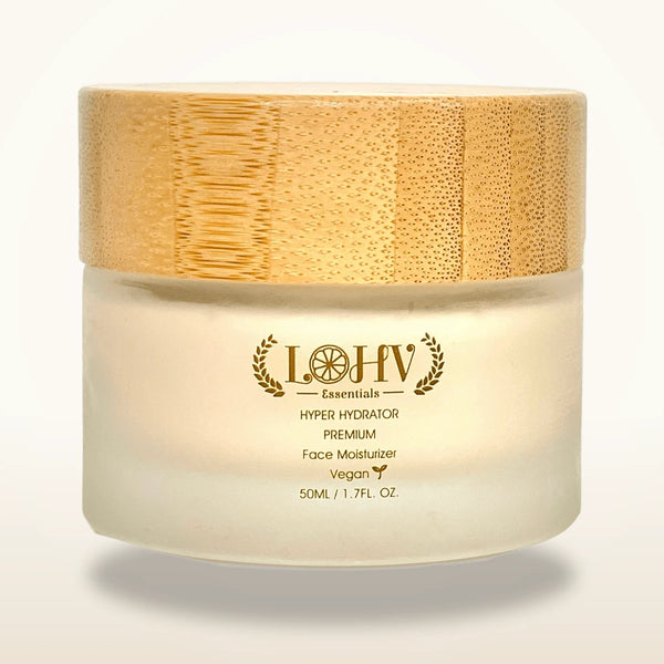 PREMIUM 100% VEGAN HYPER HYDRATOR Face Moisturizer With SPF 30 + Hyaluronic Acid + Lactic acid + Vitamin C + Kombucha