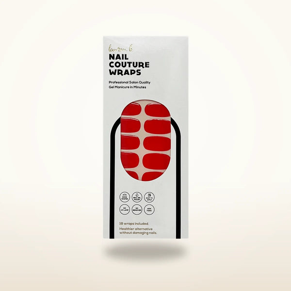 Red Solid Gel Nail Wrap