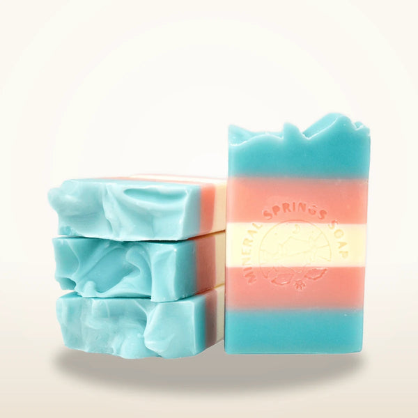 Trans Pride Frosted Lavender & Sage Handcrafted Soap